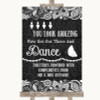 Dark Grey Burlap & Lace Toiletries Comfort Basket Customised Wedding Sign