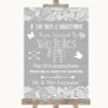 Grey Burlap & Lace Wedpics App Photos Customised Wedding Sign