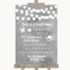 Grey Watercolour Lights Pick A Prop Photobooth Customised Wedding Sign