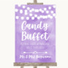 Lilac Watercolour Lights Candy Buffet Customised Wedding Sign