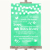 Mint Green Watercolour Lights Don't Post Photos Facebook Wedding Sign