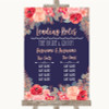 Navy Blue Blush Rose Gold Who's Who Leading Roles Customised Wedding Sign
