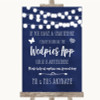 Navy Blue Watercolour Lights Wedpics App Photos Customised Wedding Sign