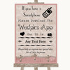 Pink Shabby Chic Wedpics App Photos Customised Wedding Sign