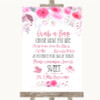 Pink Watercolour Floral Grab A Bag Candy Buffet Cart Sweets Wedding Sign Pink Watercolour Floral Grab A Bag Candy Buffet Cart Sweets Wedding Sign