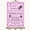 Pink Wedpics App Photos Customised Wedding Sign