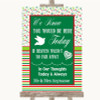 Red & Green Winter Loved Ones In Heaven Customised Wedding Sign