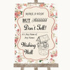 Vintage Roses Wishing Well Message Customised Wedding Sign