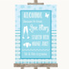 Winter Blue Alcohol Bar Love Story Customised Wedding Sign