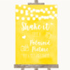 Yellow Watercolour Lights Polaroid Picture Customised Wedding Sign