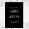 Black White Rose Pearl Personalised Wedding Double Sided Cover Order Of Service