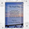 The Amalfi Coast Italy Personalised Wedding Double Sided Cover Order Of Service