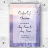 Winter Scene Beautiful Personalised Wedding Double Sided Cover Order Of Service