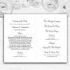 White Pearl Red Rose Petals Personalised Wedding Double Cover Order Of Service