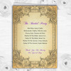 Typography Vintage Purple Postcard Wedding Double Sided Cover Order Of Service