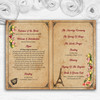 Vintage Paris Shabby Chic Postcard Wedding Double Sided Cover Order Of Service