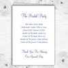 Pretty Blue Vintage Floral Personalised Wedding Double Cover Order Of Service