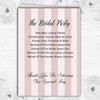 Red Rose & Stripes Vintage Personalised Wedding Double Cover Order Of Service