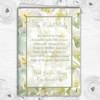 White And Green Calla Lily Personalised Wedding Double Cover Order Of Service