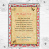 Pink Floral Vintage Paris Shabby Chic Postcard Wedding Cover Order Of Service