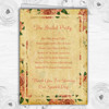 Vintage Pink Roses Postcard Style Wedding Double Sided Cover Order Of Service