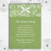 Vintage Sage Green Burlap & Lace Wedding Double Sided Cover Order Of Service