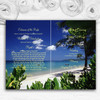 Thailand Beach Palm Tree Personalised Wedding Double Cover Order Of Service