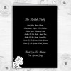 Black White Floral Personalised Wedding Double Sided Cover Order Of Service
