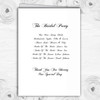 White Black Scroll Personalised Wedding Double Sided Cover Order Of Service