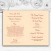 Red Orange Lily Personalised Wedding Double Sided Cover Order Of Service