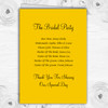 Sunflowers Personalised Wedding Double Sided Cover Order Of Service