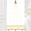 Pretty Pale Yellow Floral Diamante Personalised Wedding Seating Table Plan