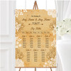 Shabby Chic Rustic Vintage Lace Personalised Wedding Seating Table Plan