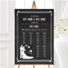 Chalkboard Pink Personalised Wedding Seating Table Plan