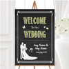 Chalkboard Yellow Personalised Any Wording Welcome To Our Wedding Sign