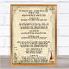 The Beautiful South Old Red Eyes Is Back Song Lyric Quote Print