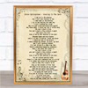 Bruce Springsteen Dancing In The Dark Song Lyric Quote Print