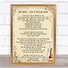 Bob Dylan Like A Rolling Stone Song Lyric Quote Print