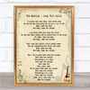 The Beatles Long Tall Sally Song Lyric Quote Print