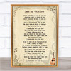 James Bay Wild Love Song Lyric Quote Print