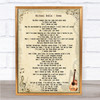 Michael Buble Home Song Lyric Quote Print