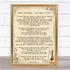 Chris De Burgh - The Lady In Red Song Lyric Guitar Quote Print
