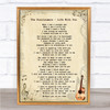 The Proclaimers - Life With You Song Lyric Guitar Quote Print