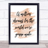 Watercolour The Greatest Showman A Million Dreams Song Lyric Quote Print