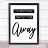 U2 It's A Beautiful Day Song Lyric Quote Print