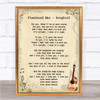 Fleetwood Mac Songbird Song Lyric Vintage Quote Print