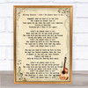 Whitney Houston Didn't We Almost Have It All Song Lyric Vintage Quote Print