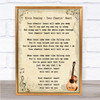 Elvis Presley Your Cheatin' Heart Song Lyric Vintage Quote Print