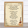 Elvis Presley Suspicious Minds Song Lyric Vintage Quote Print