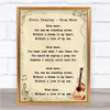 Elvis Presley Blue Moon Song Lyric Vintage Quote Print